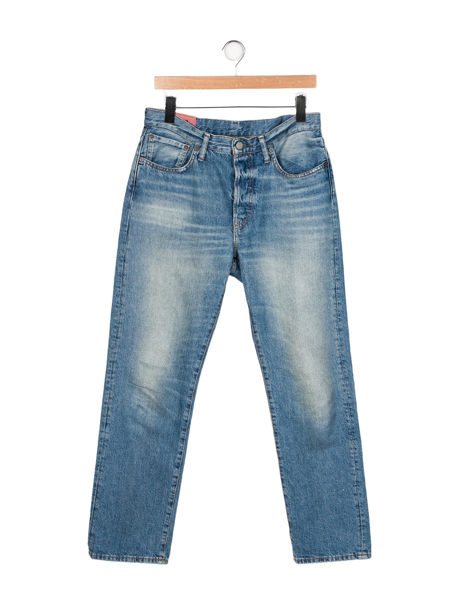 Acne Studios Mid-Rise Straight Leg Jeans