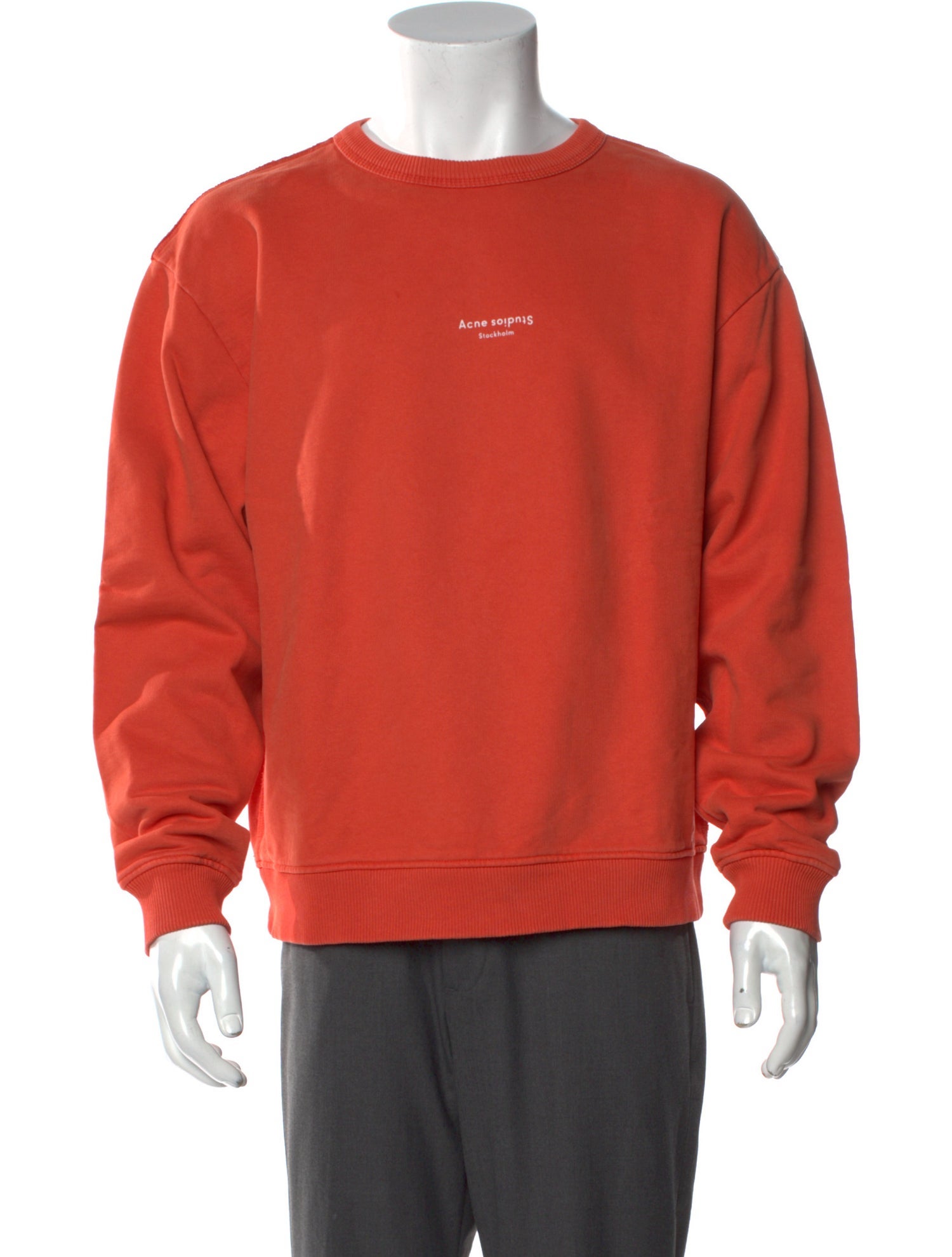 Acne Studios Graphic Print Crew Neck Sweatshirt