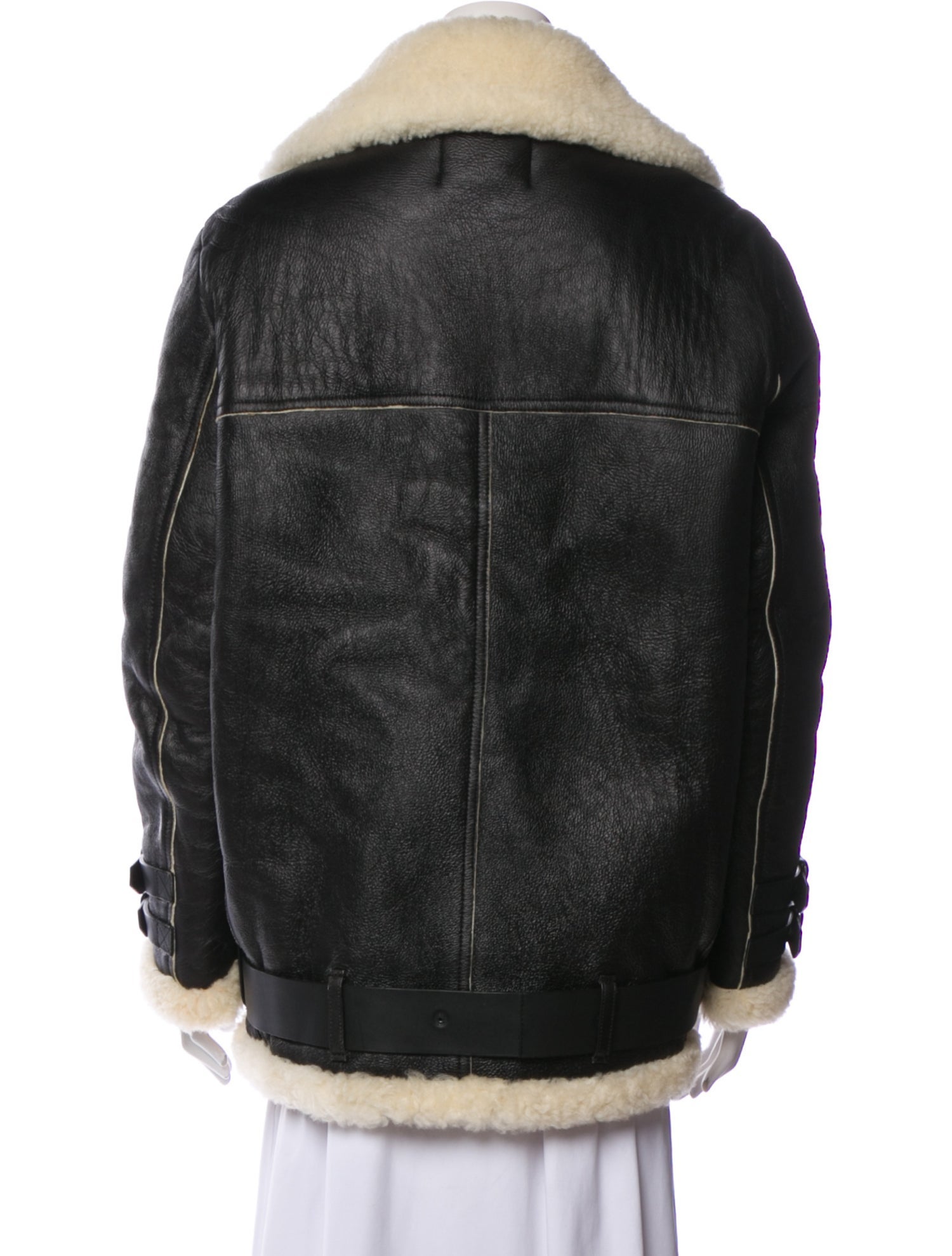 Acne Studios Leather Fur Jacket