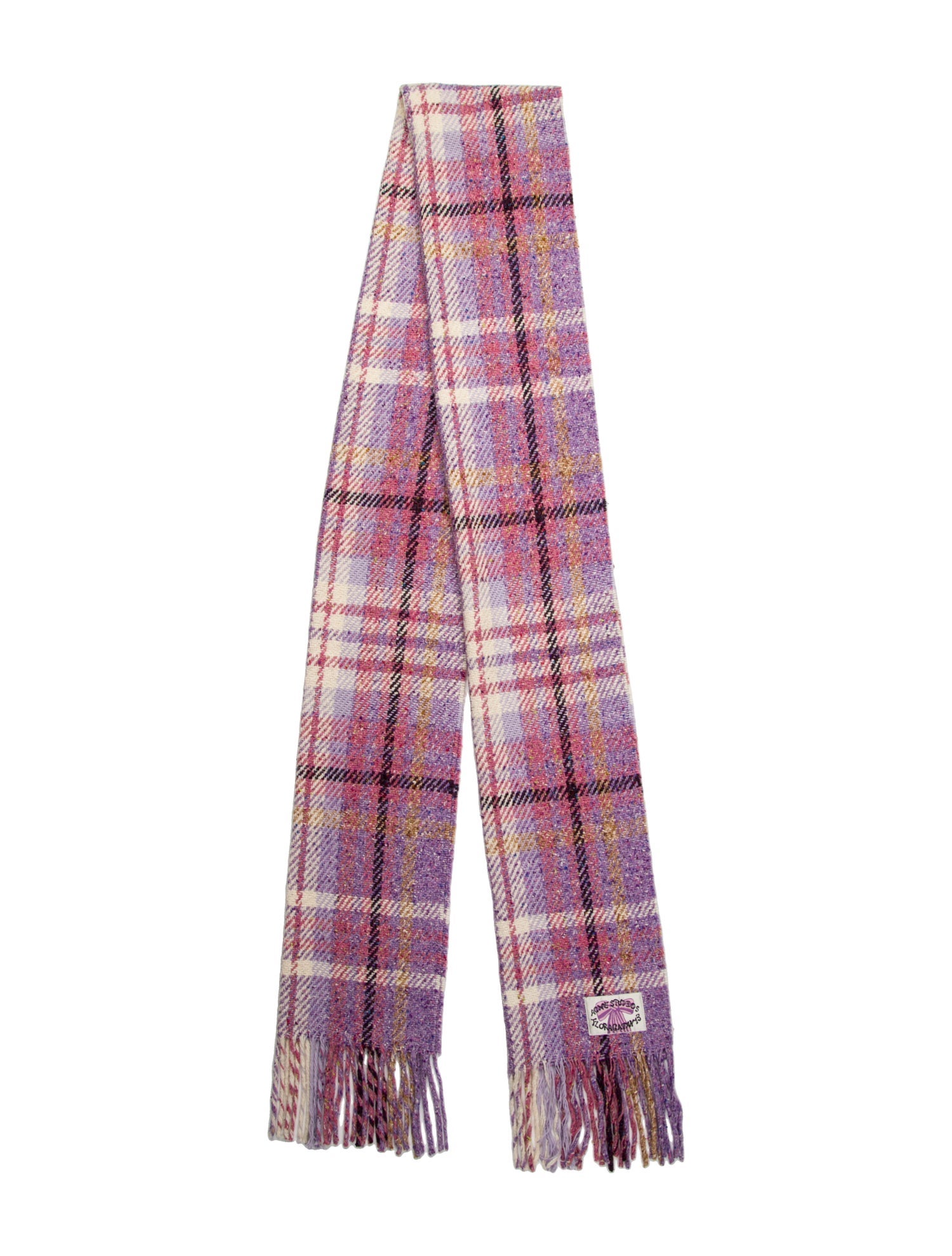 Acne Studios Wool Plaid Print Scarf