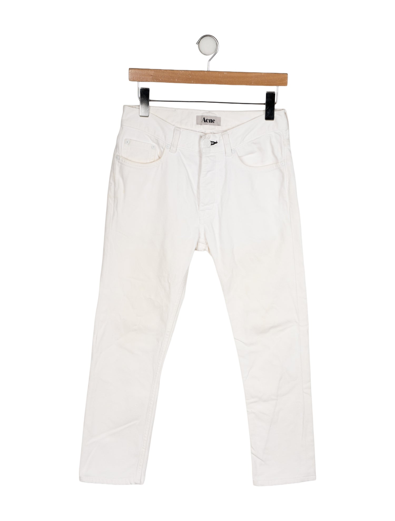 Acne Studios Mid-Rise Straight Leg Jeans