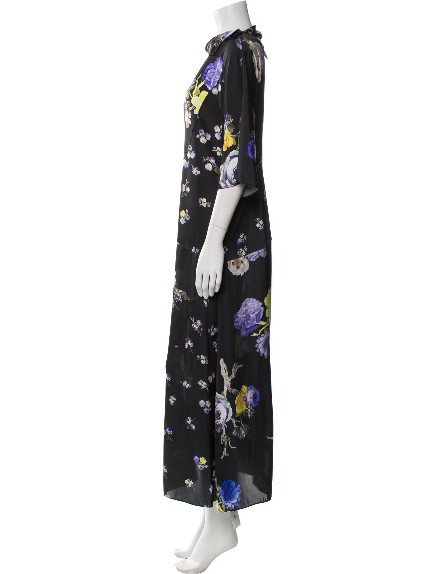 Acne Studios Floral Print Long Dress