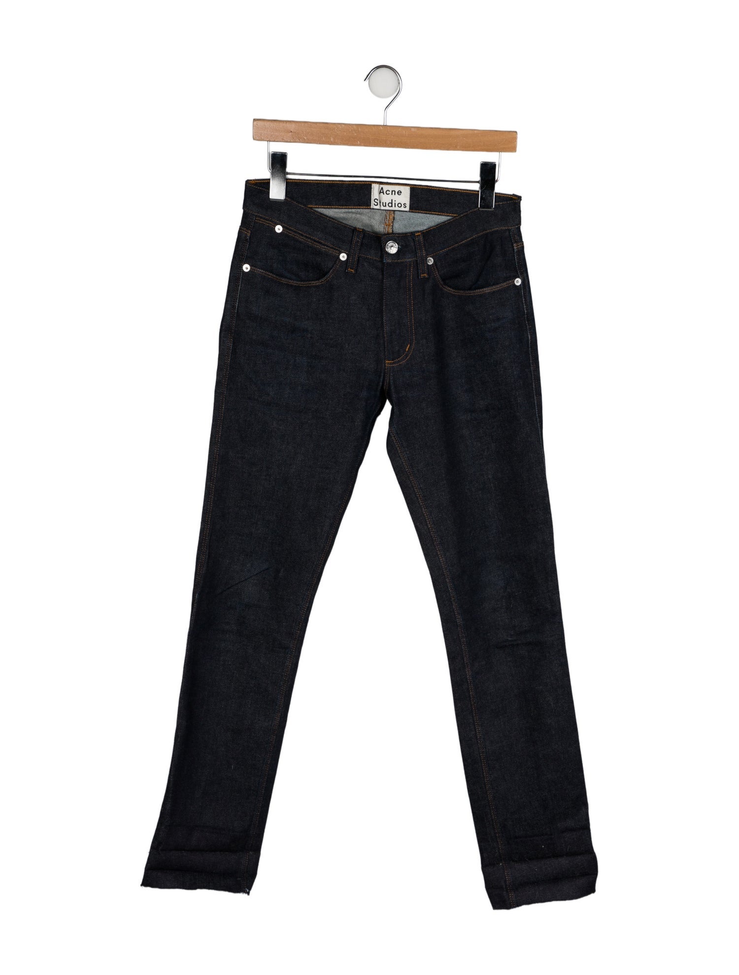 Acne Studios High-Rise Straight Leg Jeans