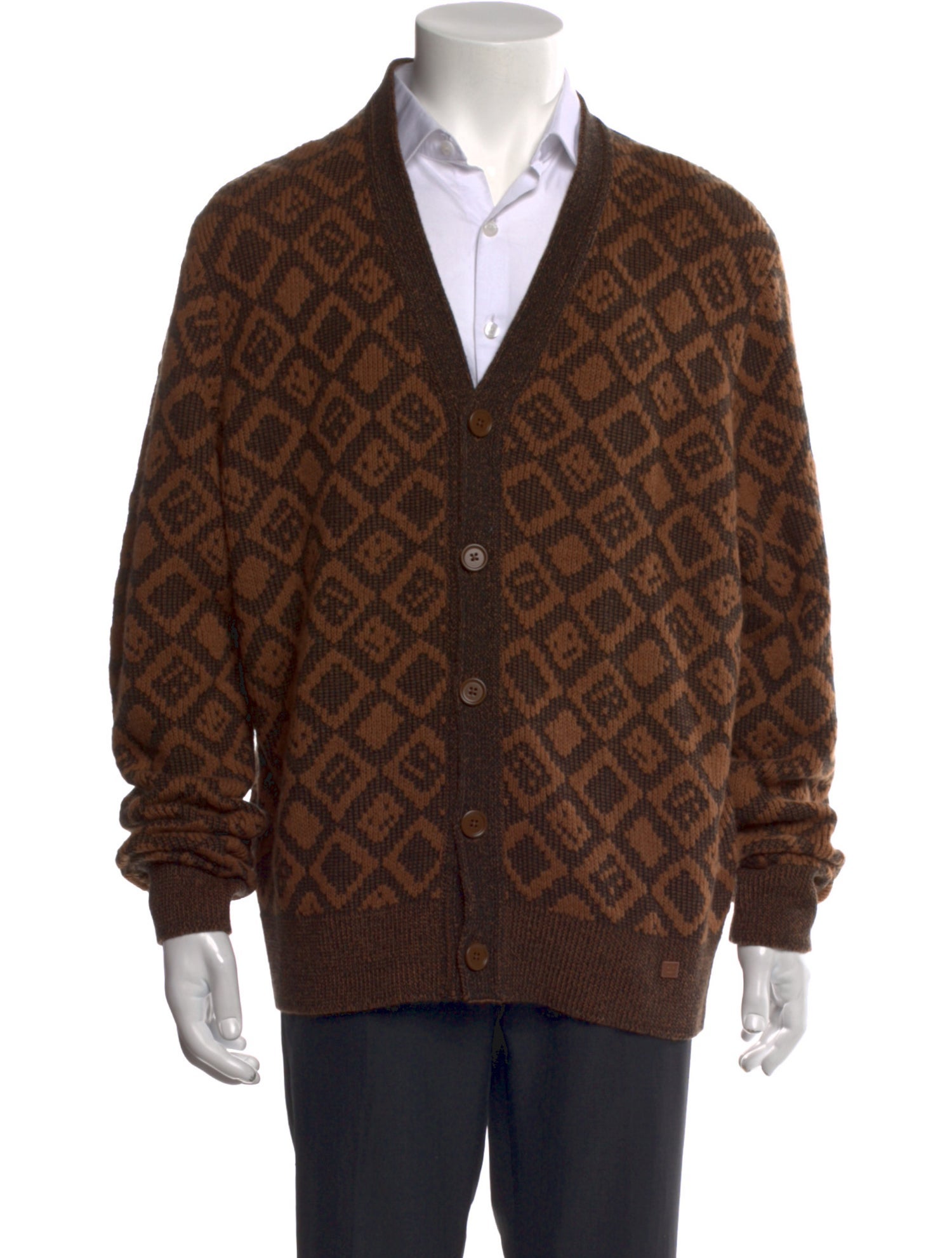 Acne Studios Wool Printed Cardigan