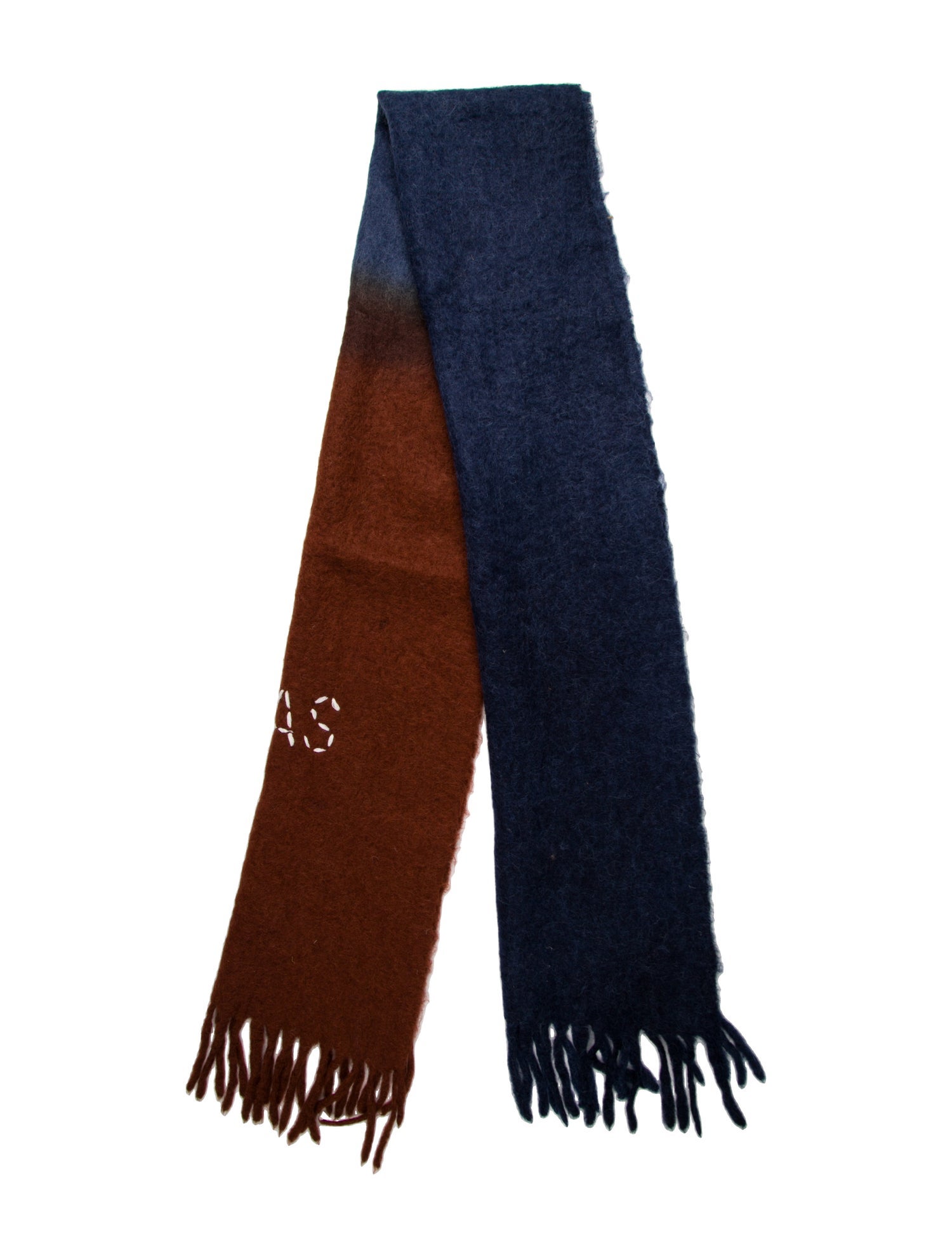 Acne Studios Wool Colorblock Pattern Scarf