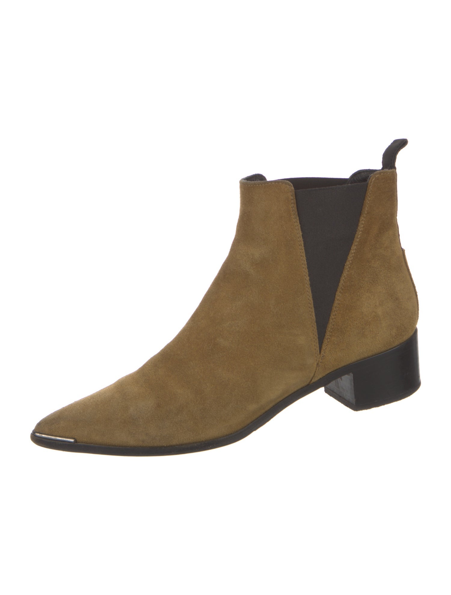 Acne Studios Suede Colorblock Pattern Chelsea Boots