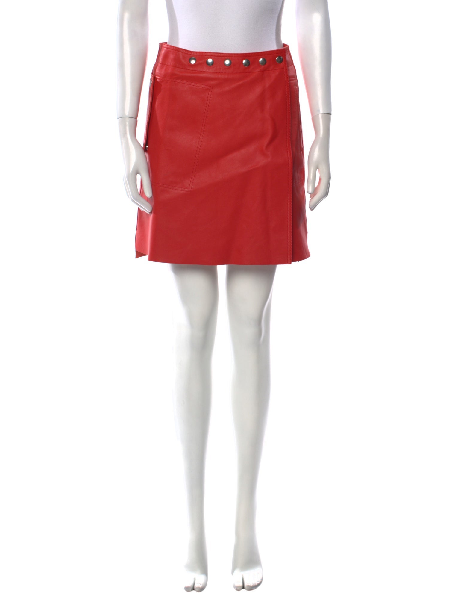 Acne Studios Lamb Leather Mini Skirt