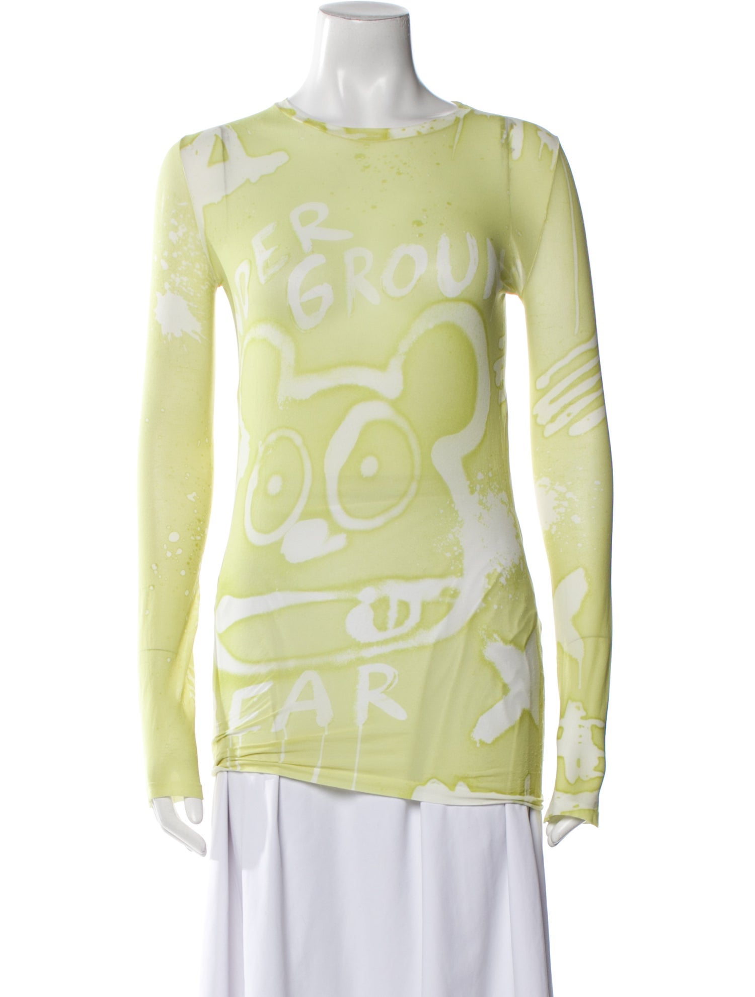 Acne Studios Printed Bateau Neckline Tunic