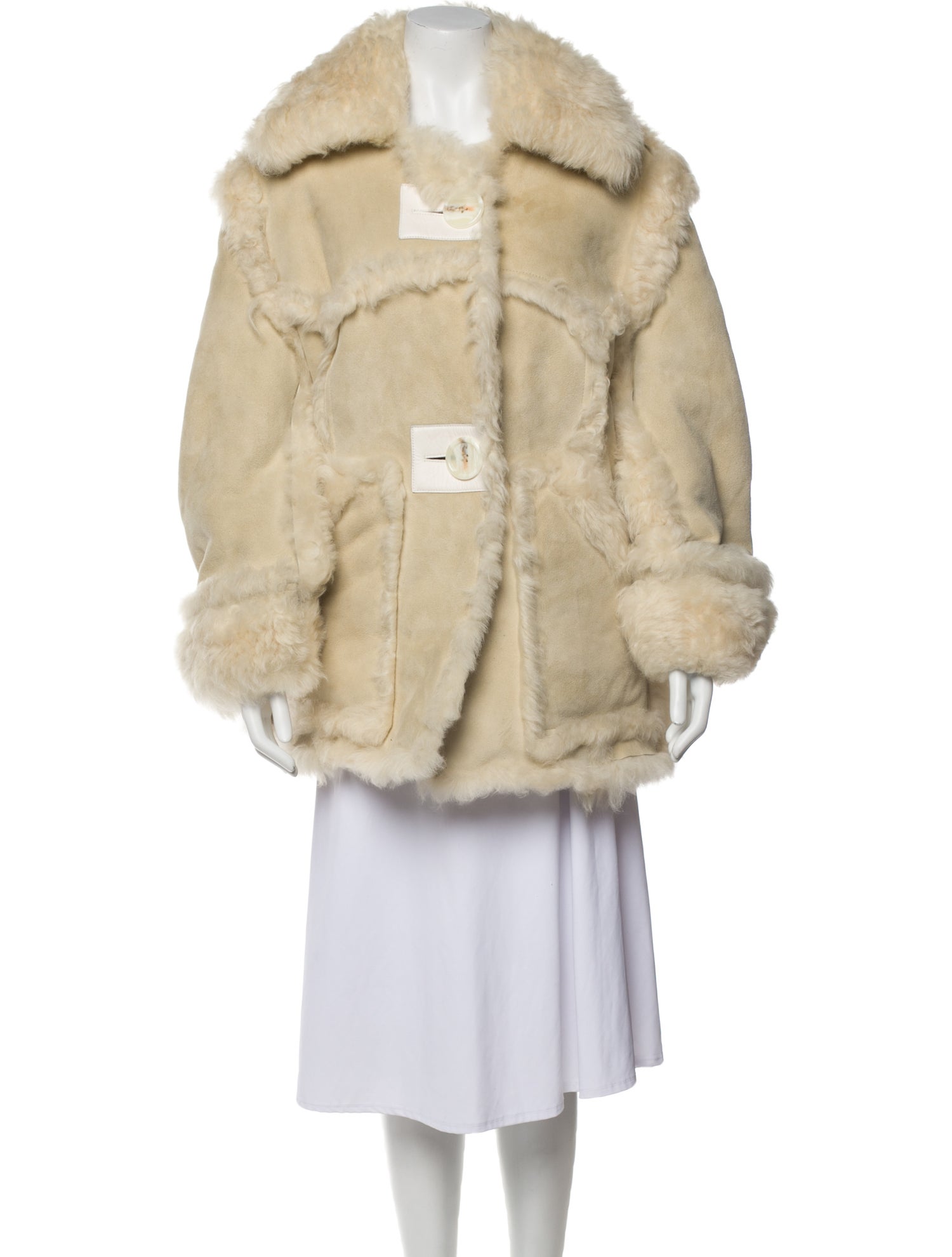 Acne Studios Shearling Fur Coat
