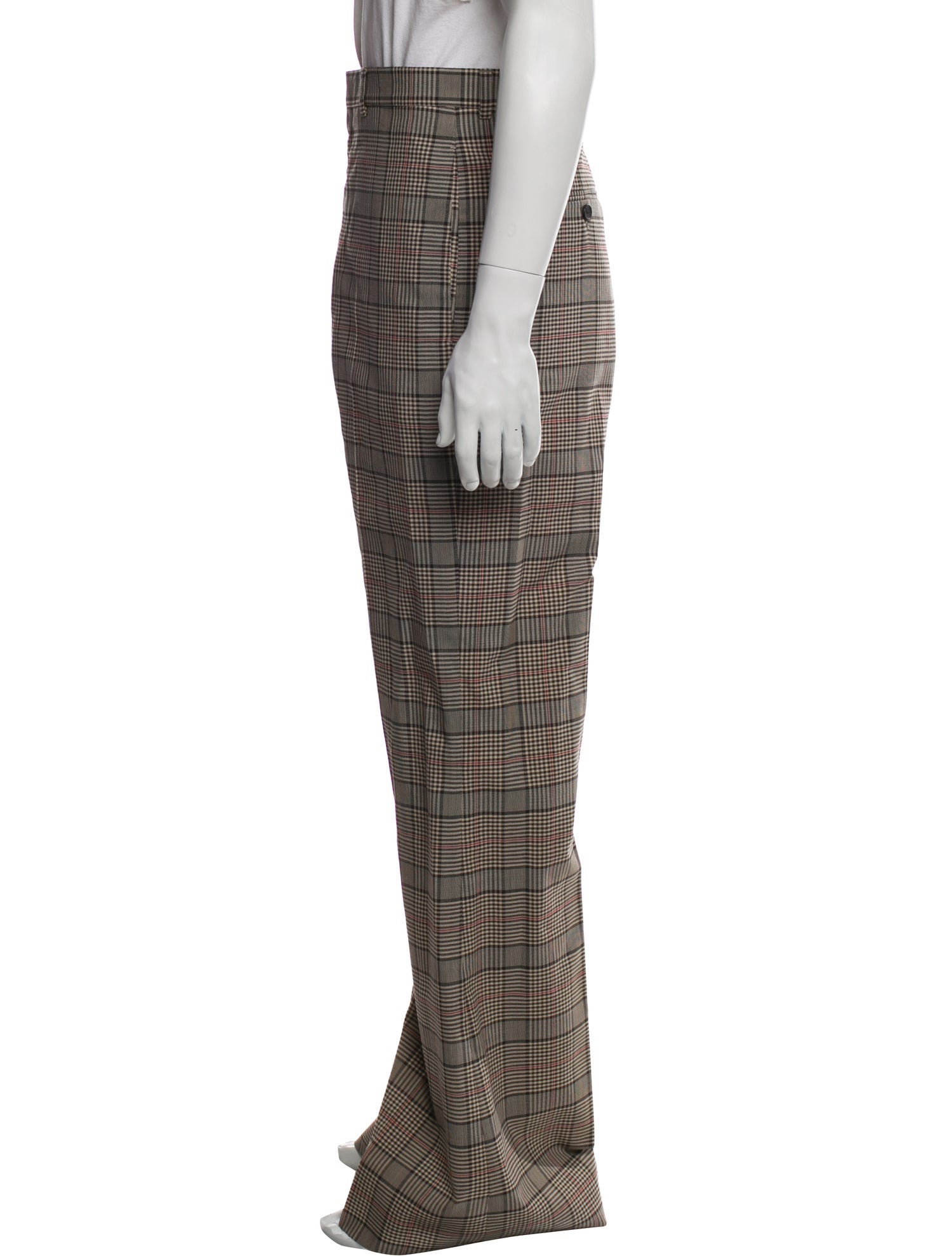 Acne Studios Plaid Print Pants