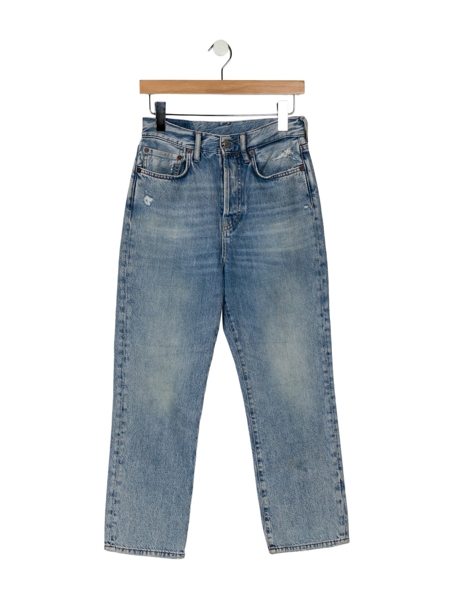 Acne Studios High-Rise Straight Leg Jeans
