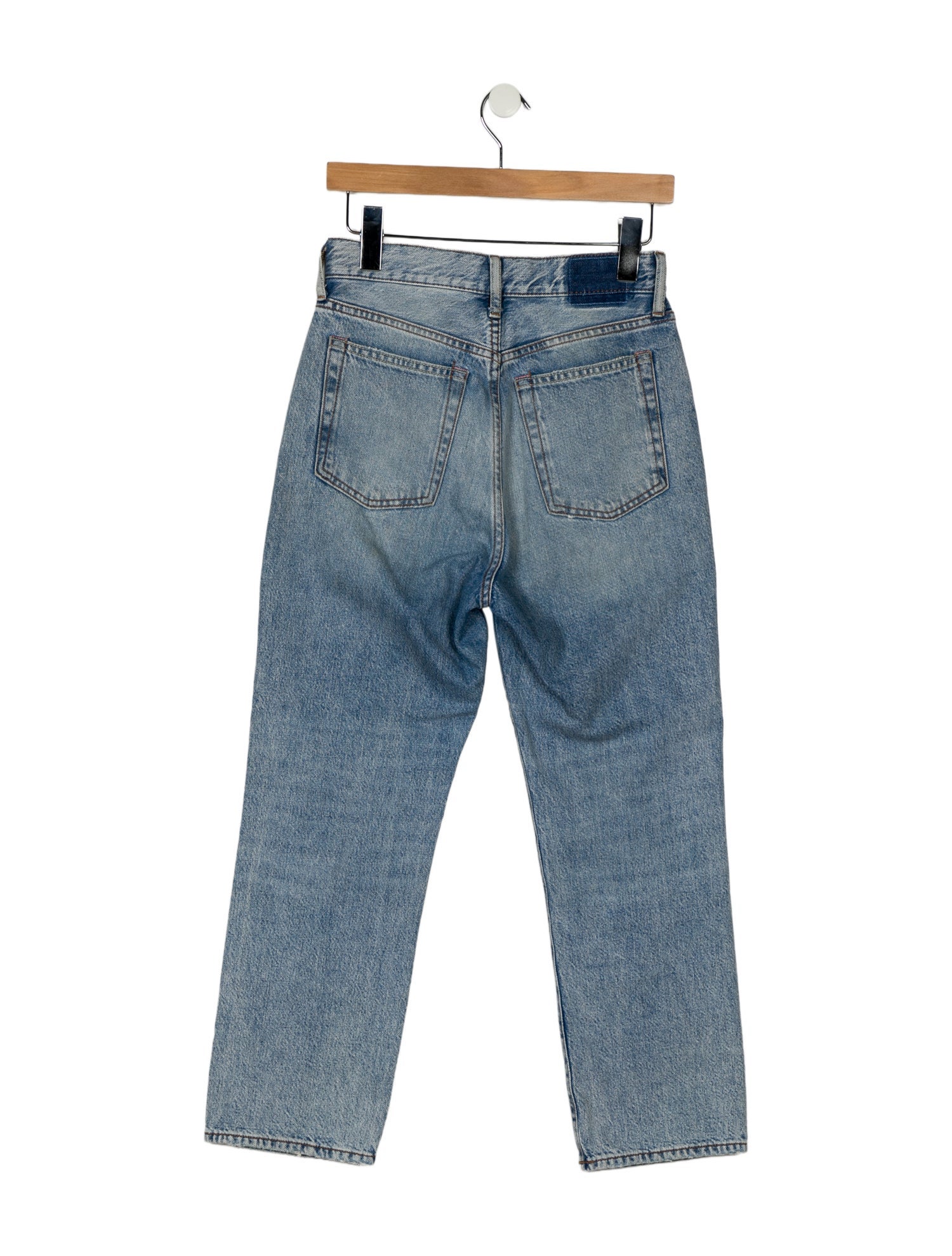 Acne Studios High-Rise Straight Leg Jeans