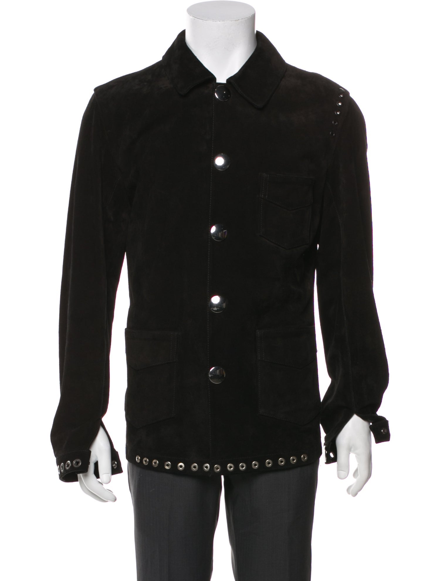 Acne Studios Calf Leather Trucker Jacket