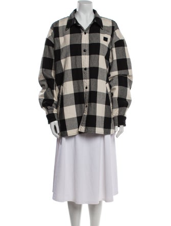 Acne Studios Plaid Print Jacket