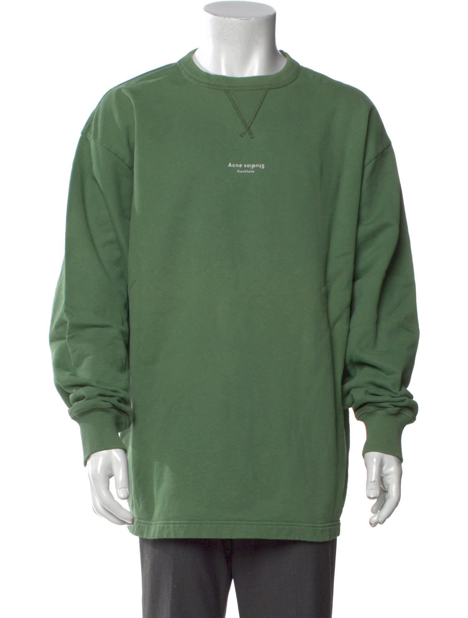 Acne Studios Graphic Print Crew Neck Sweatshirt