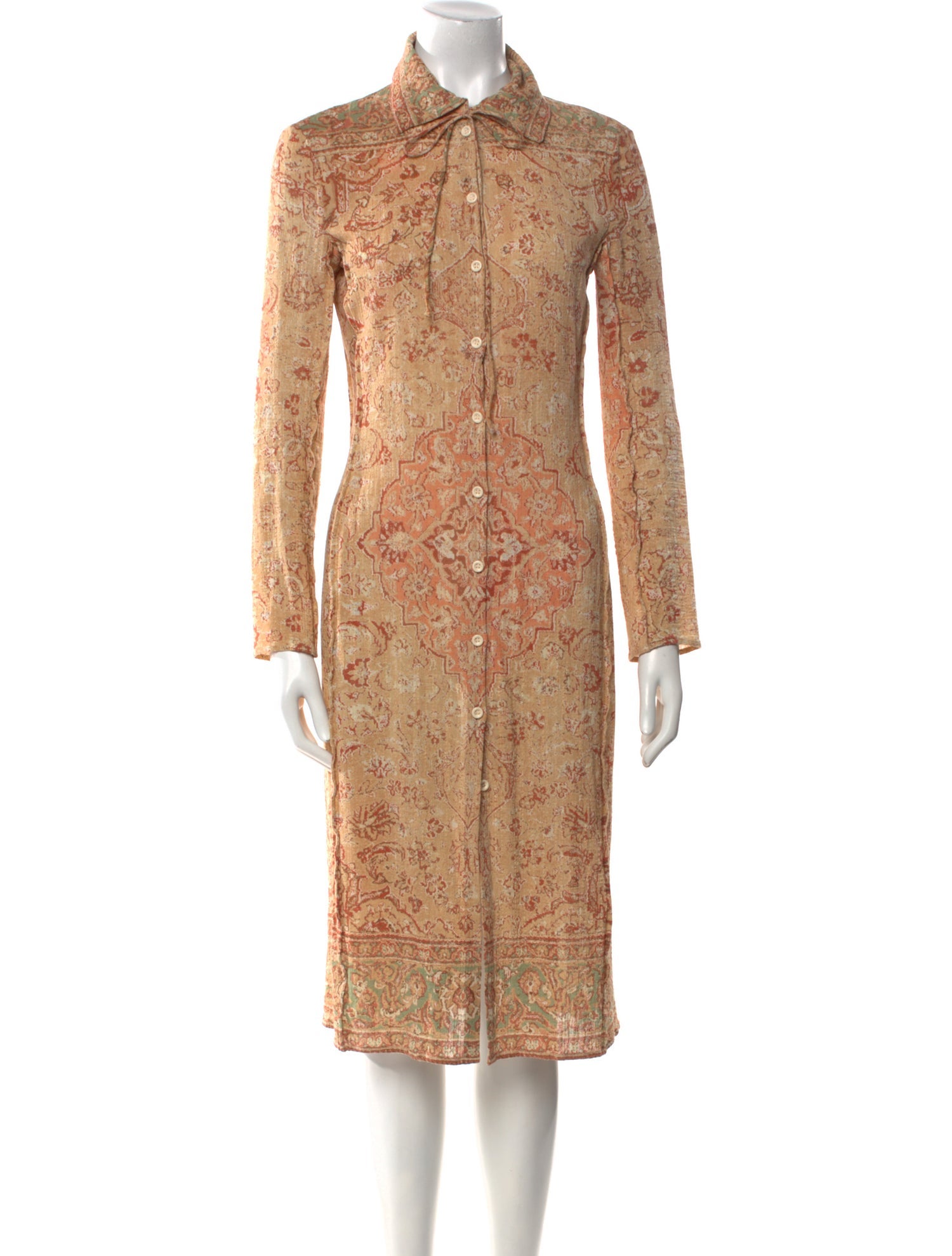 Acne Studios Striped Midi Length Dress