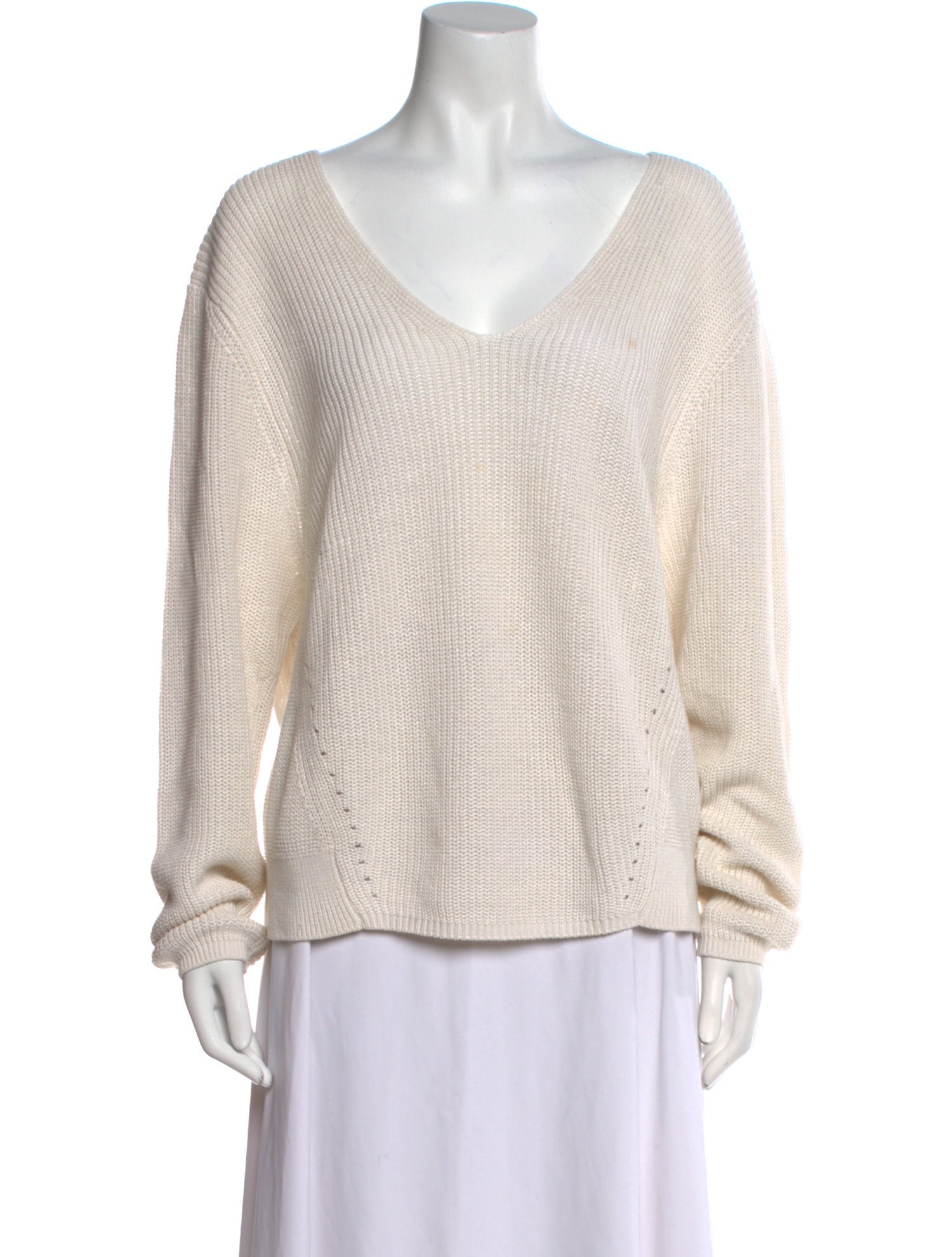 Acne Studios Linen V-Neck Sweater