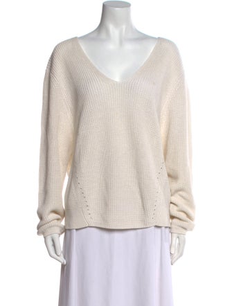 Acne Studios Linen V-Neck Sweater