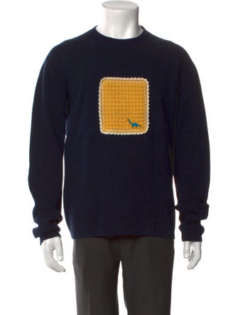 Acne Studios Graphic Print Crew Neck Pullover