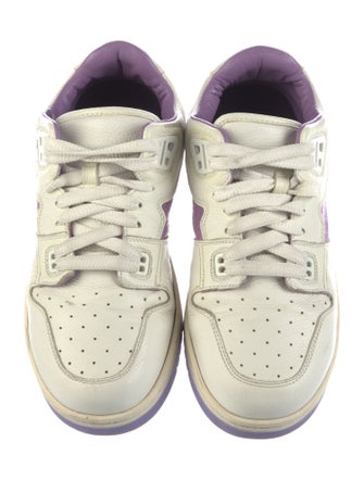 Acne Studios Leather Colorblock Pattern Sneakers
