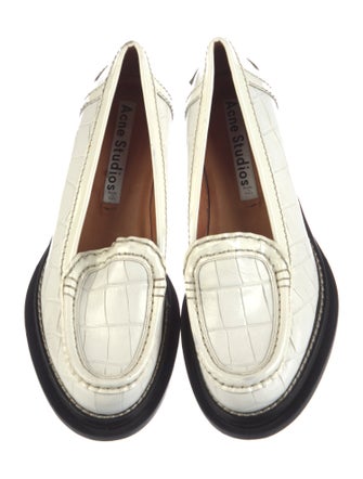 Acne Studios Embossed Leather Loafers