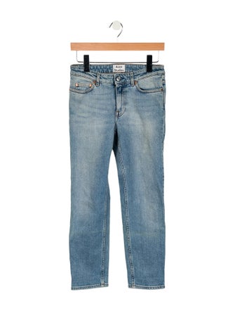 Acne Studios Mid-Rise Straight Leg Jeans