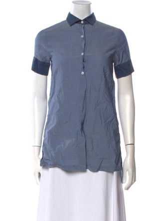Acne Studios Short Sleeve Button-Up Top
