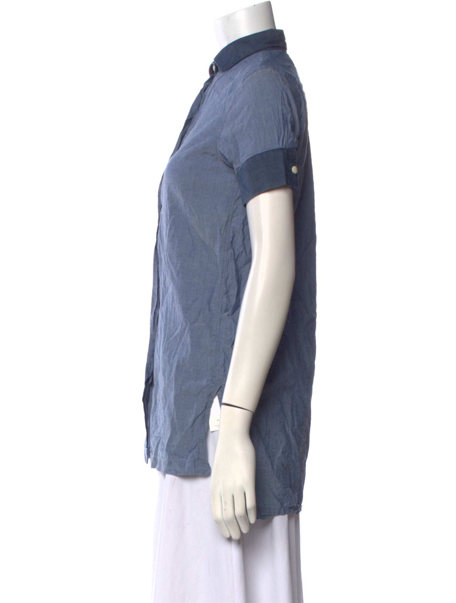 Acne Studios Short Sleeve Button-Up Top