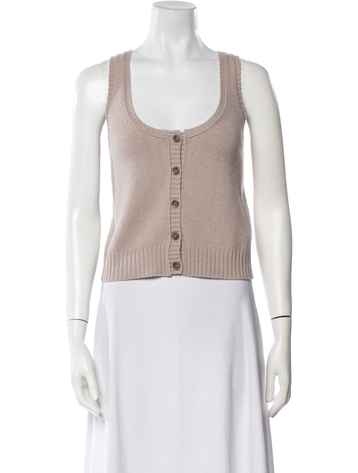 Acne Studios Wool Scoop Neck Crop Top