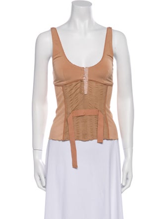 Acne Studios V-Neck Sleeveless Crop Top