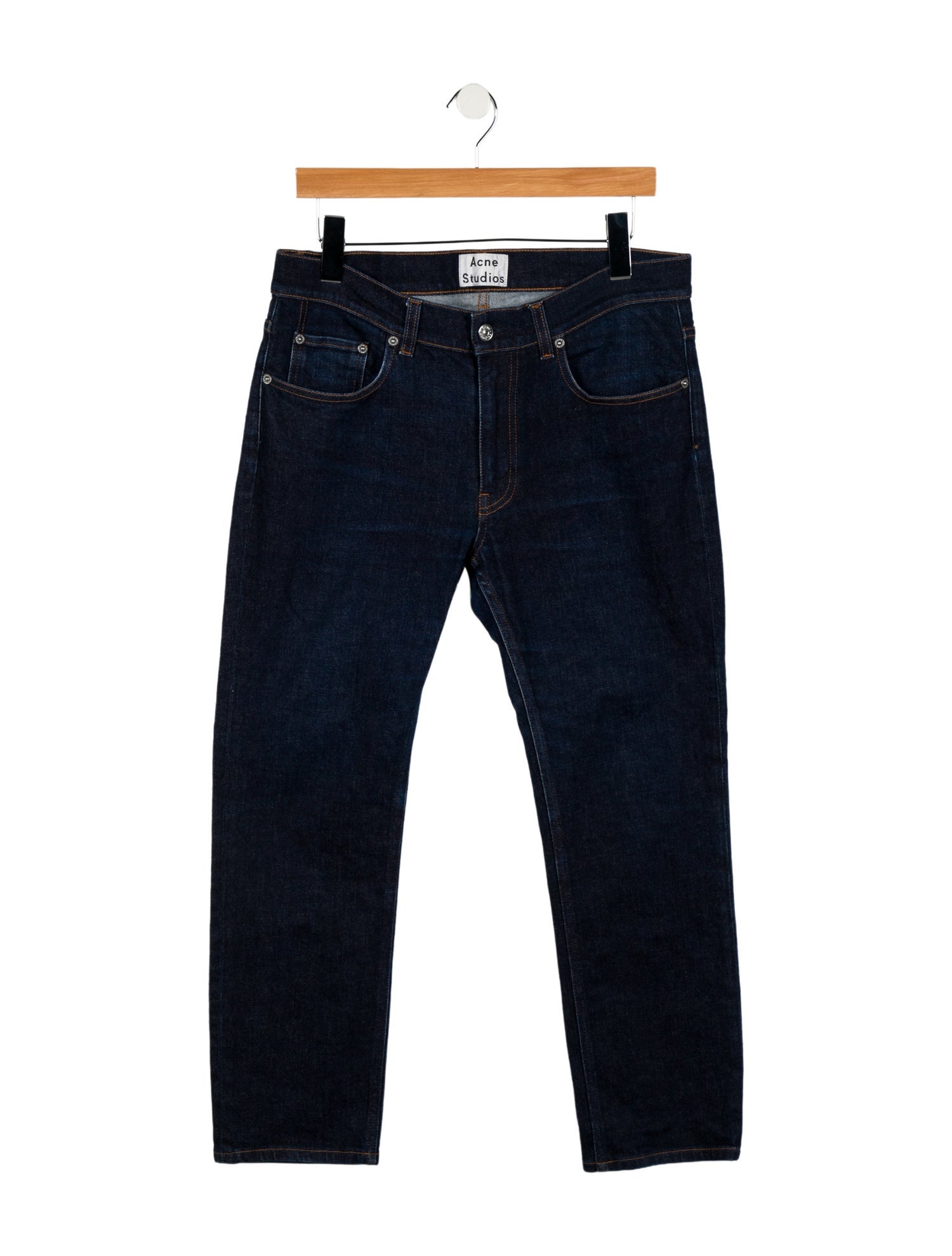 Acne Studios Mid-Rise Straight Leg Jeans