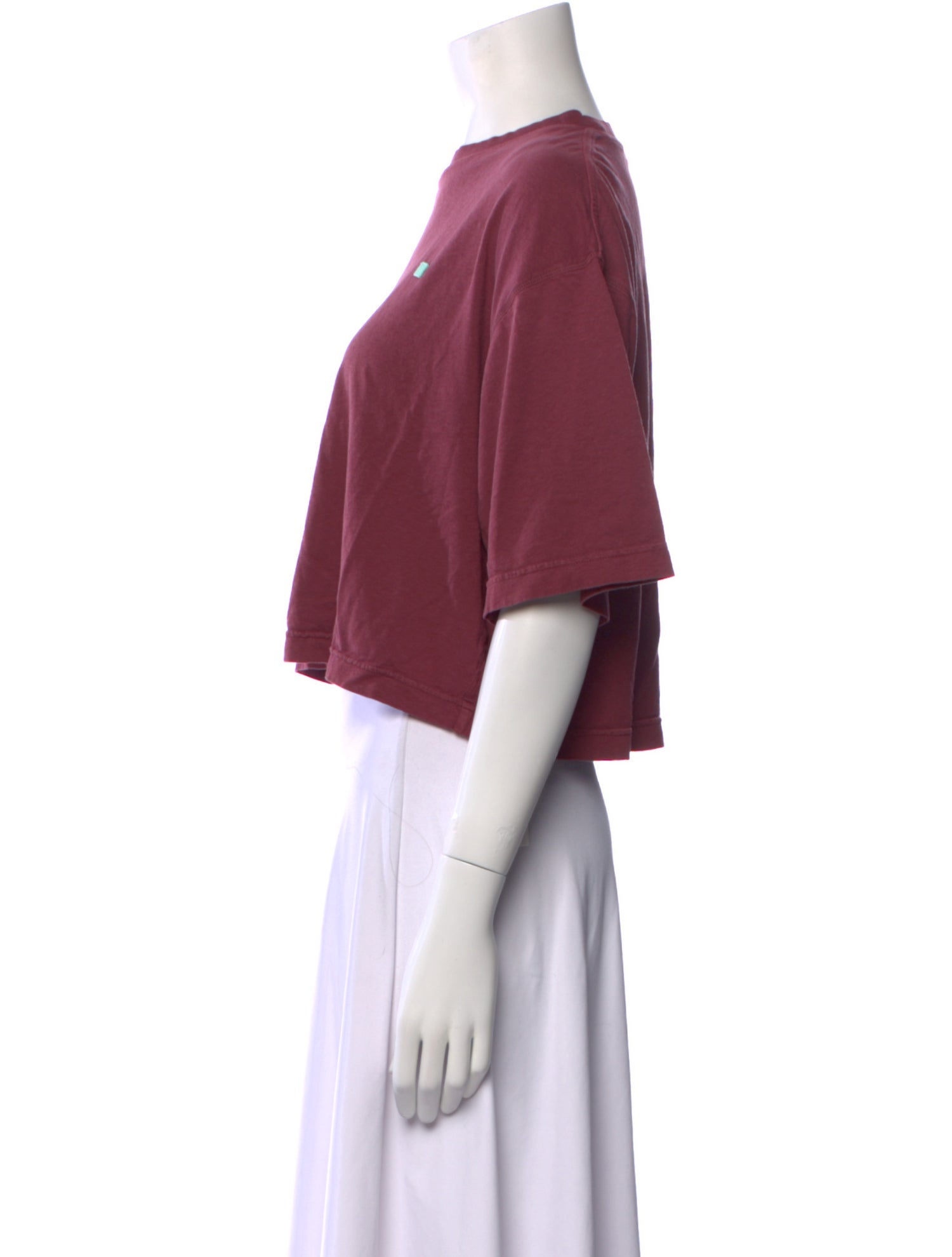 Acne Studios Crew Neck Short Sleeve Crop Top