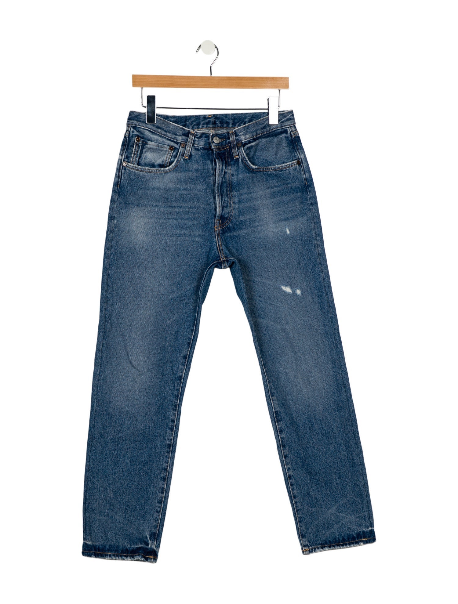 Acne Studios High-Rise Straight Leg Jeans