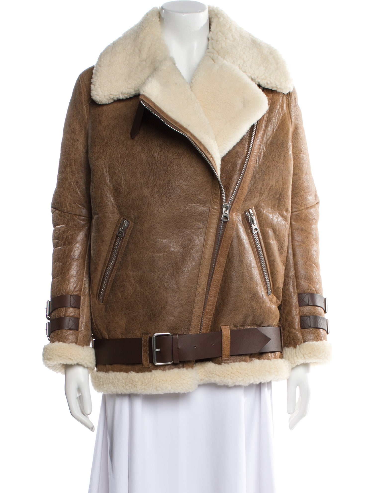 Acne Studios Shearling Fur Coat