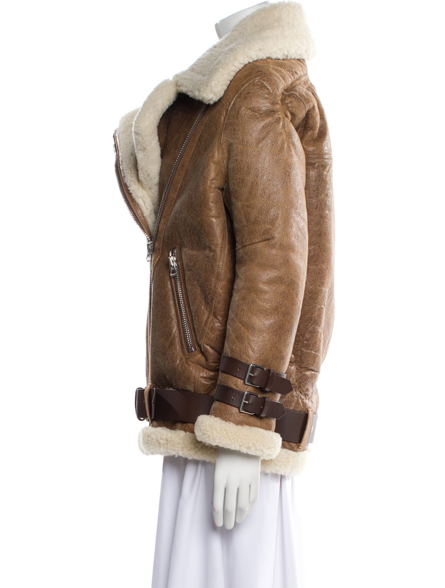 Acne Studios Shearling Fur Coat