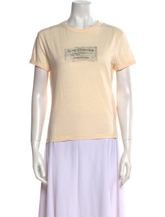 Acne Studios Graphic Print Crew Neck T-Shirt