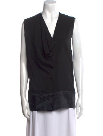 Acne Studios Cowl Neck Sleeveless Blouse