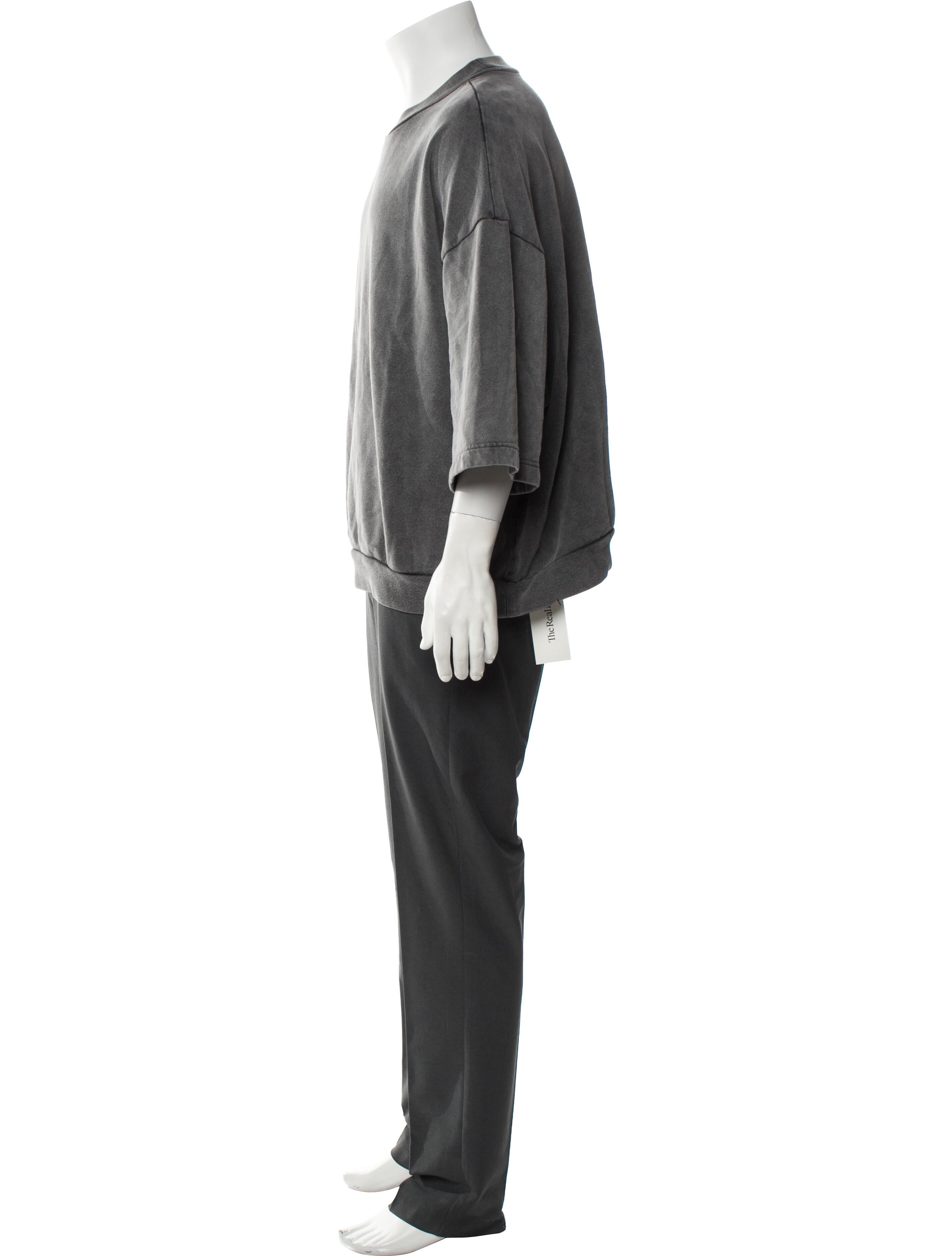 Acne Studios Crew Neck Three-Quarter Sleeve T-Shirt