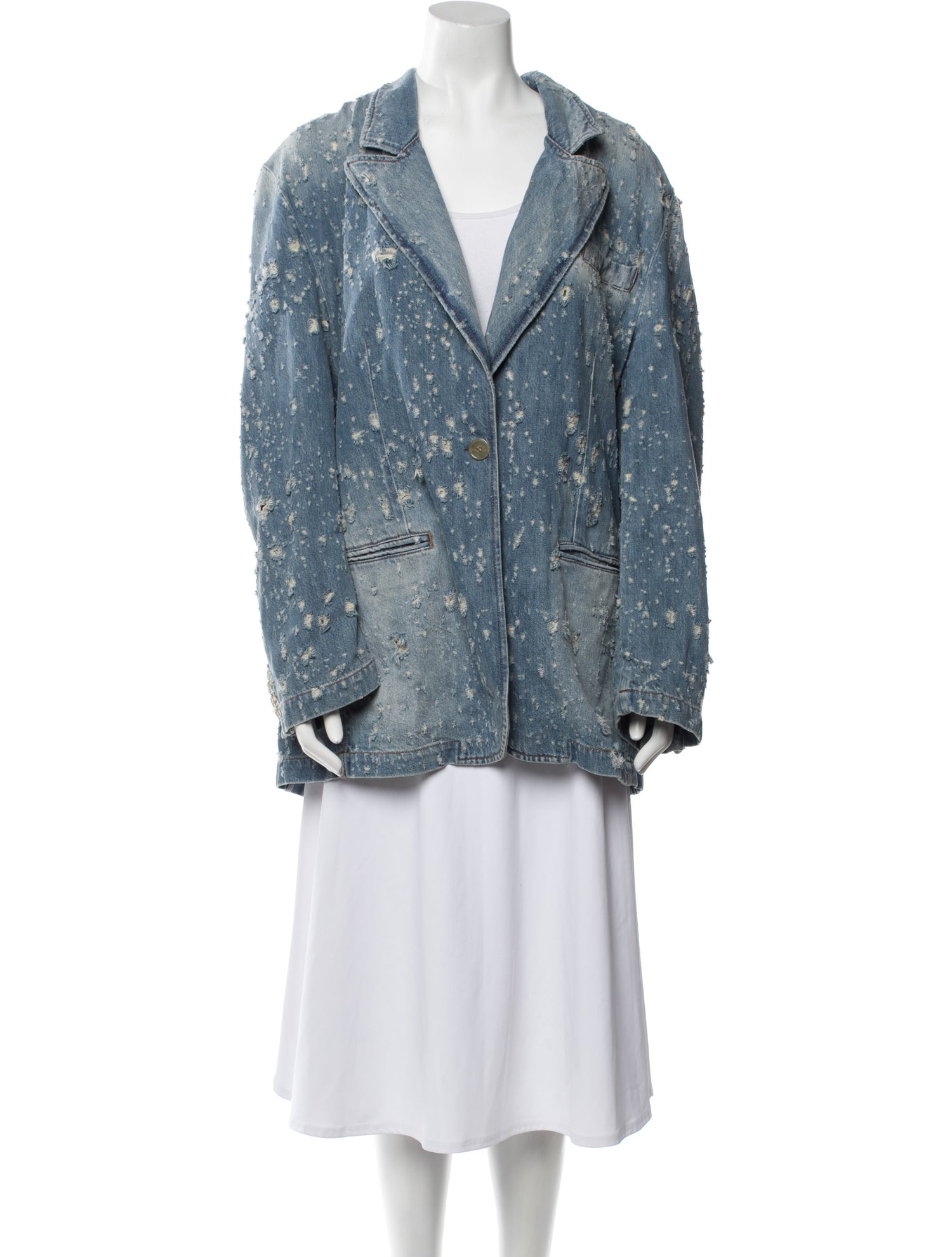 Acne Studios Printed Denim Jacket