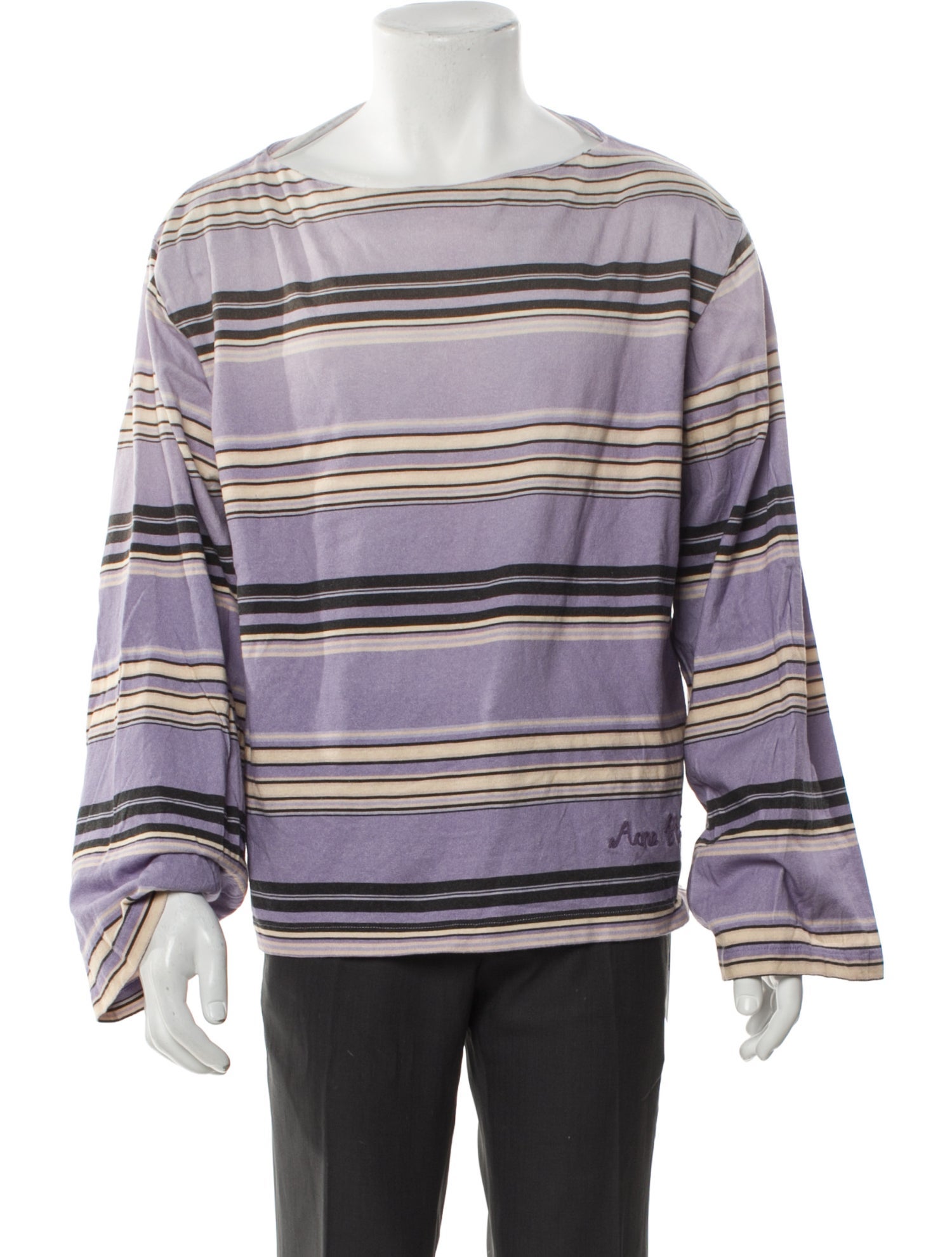 Acne Studios Striped Long Sleeve T Shirt