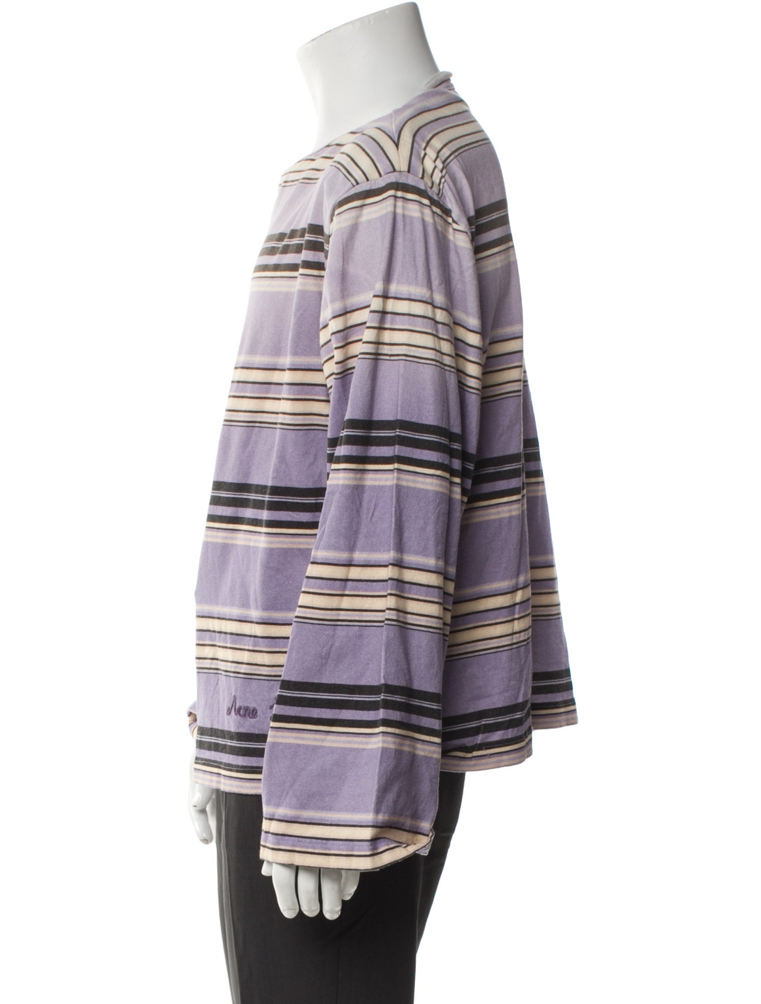 Acne Studios Striped Long Sleeve T Shirt