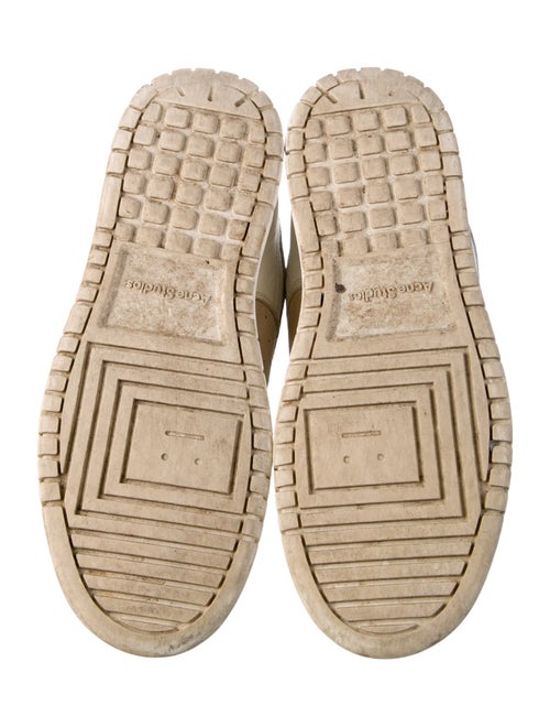 Acne Studios Leather Colorblock Pattern Sneakers