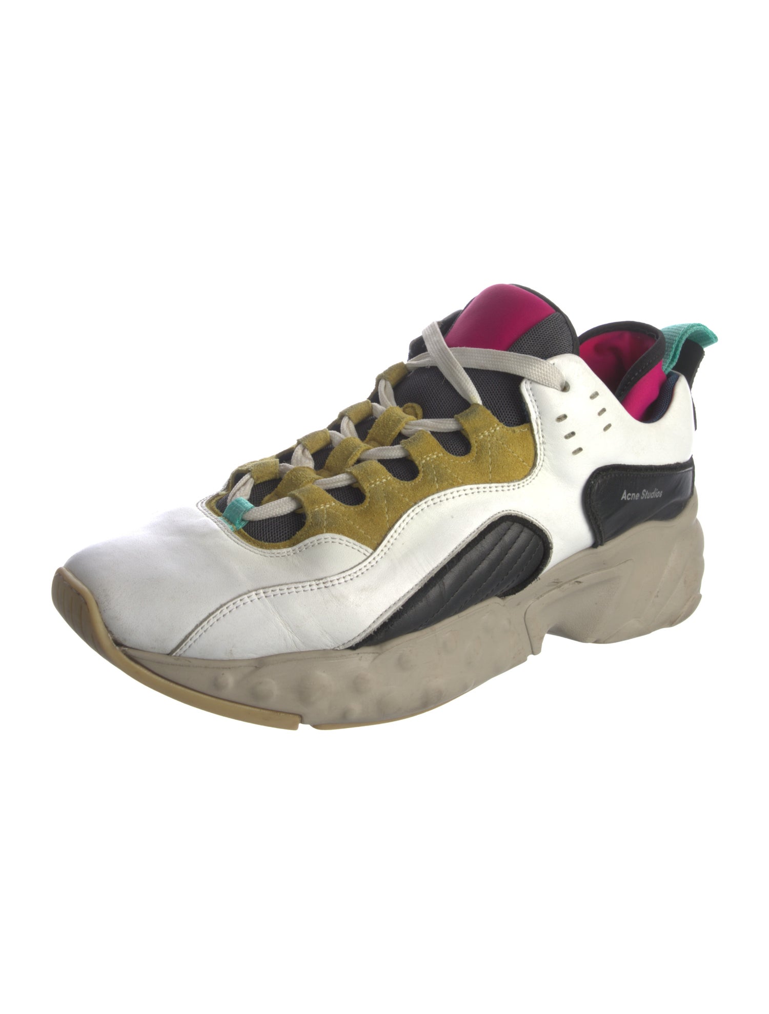 Acne Studios Leather Printed Sneakers