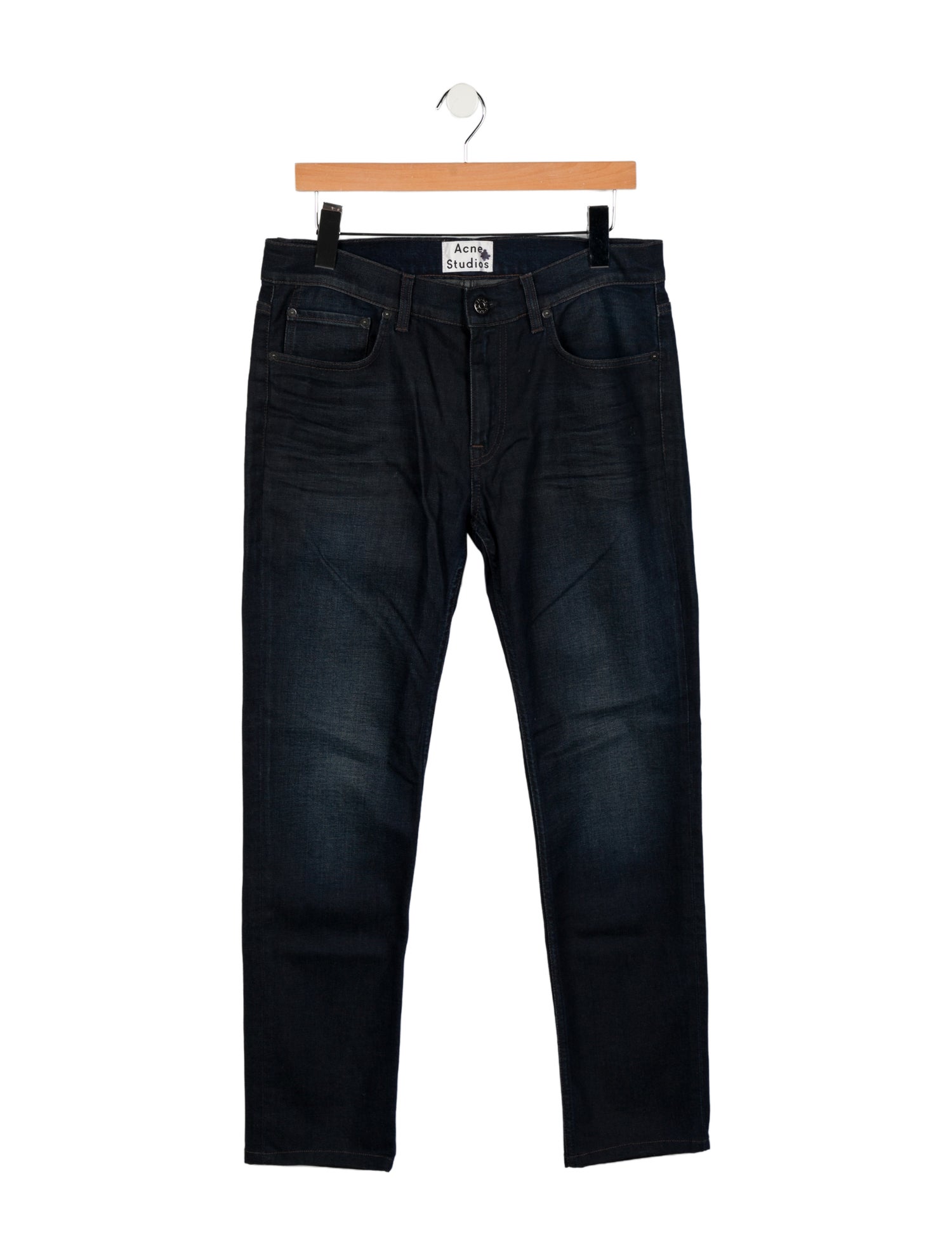 Acne Studios Mid-Rise Straight Leg Jeans