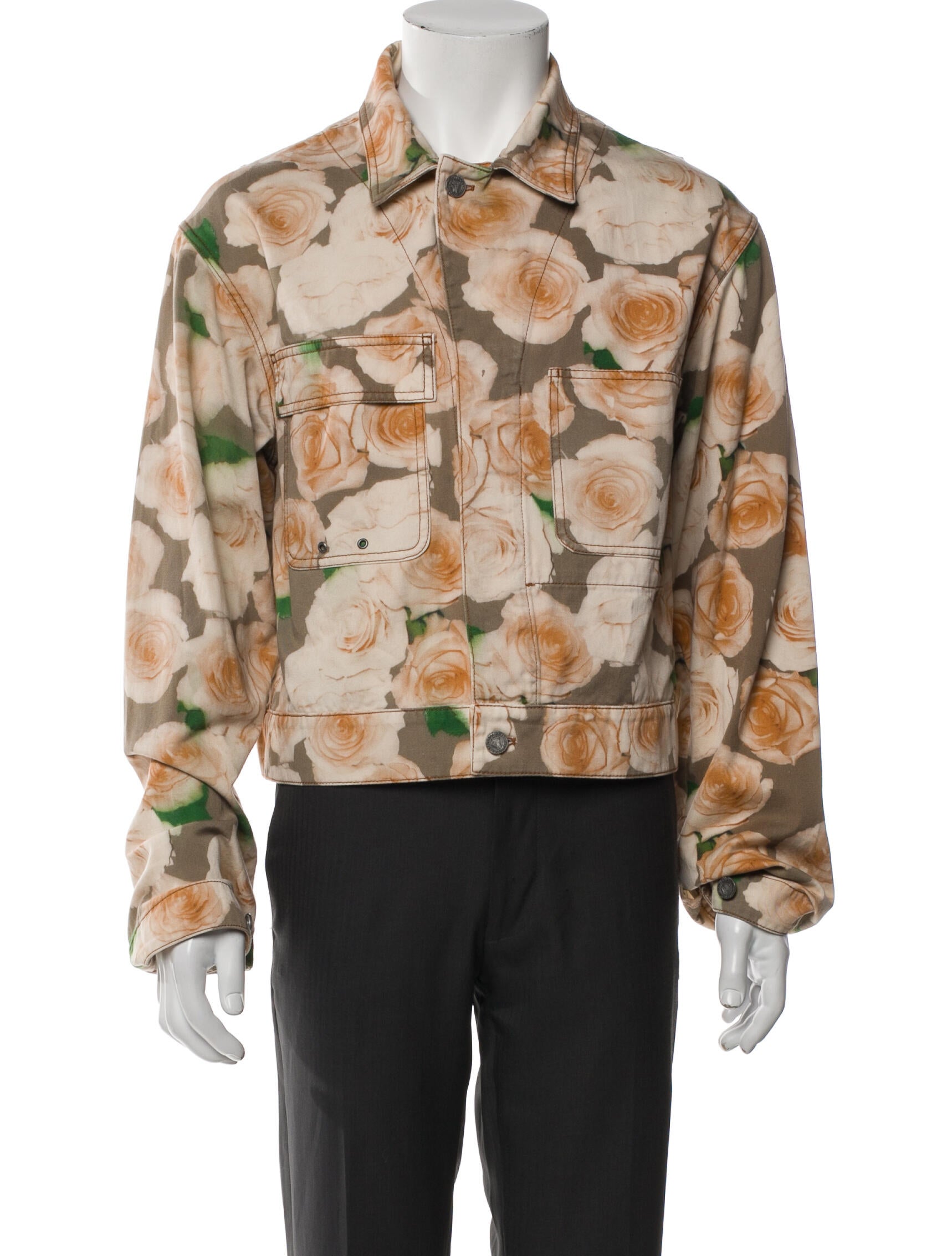 Acne Studios Floral Print Utility Jacket