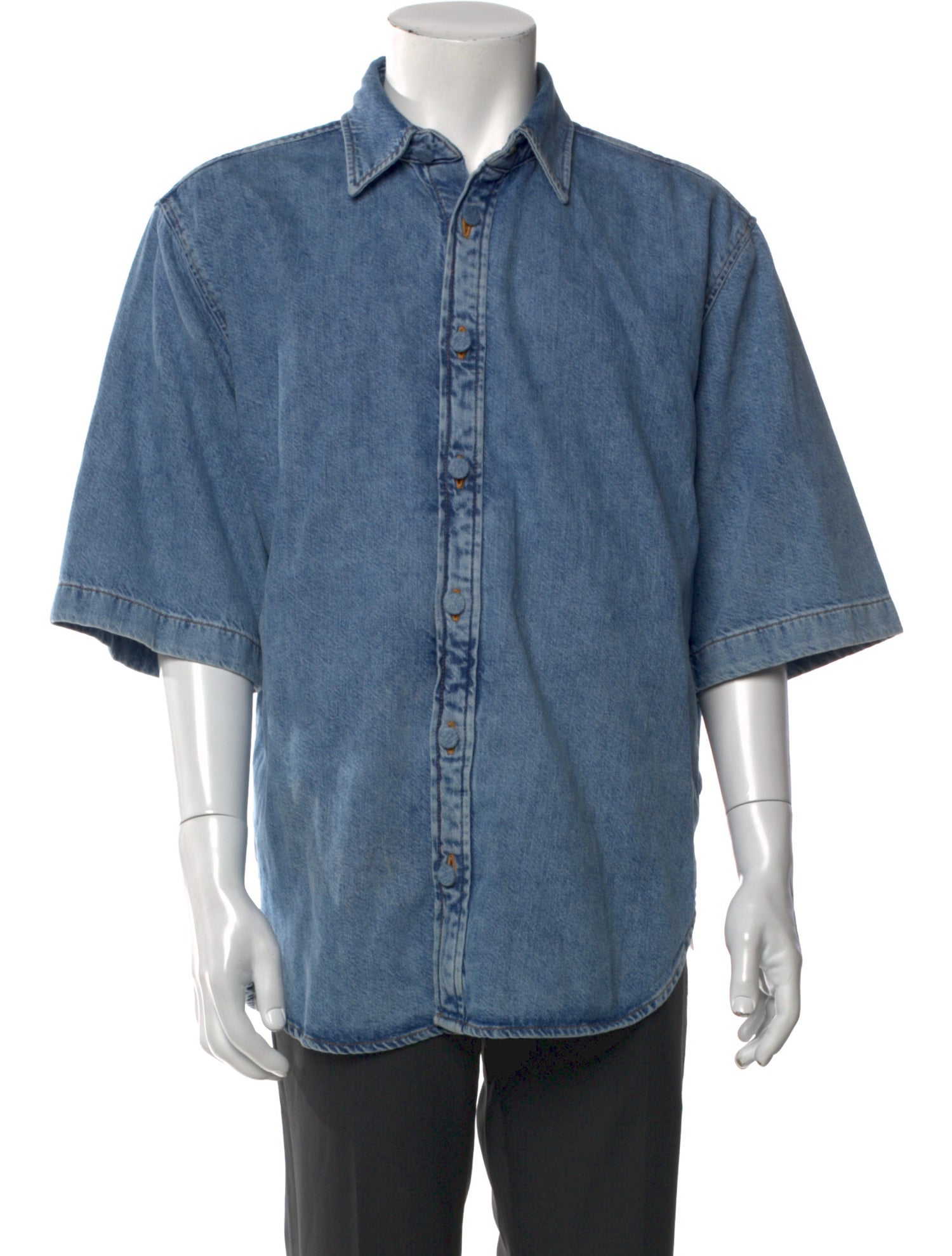 Acne Studios Short Sleeve Denim Shirt