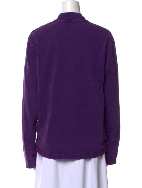 Acne Studios Graphic Print Mock Neck Sweatshirt