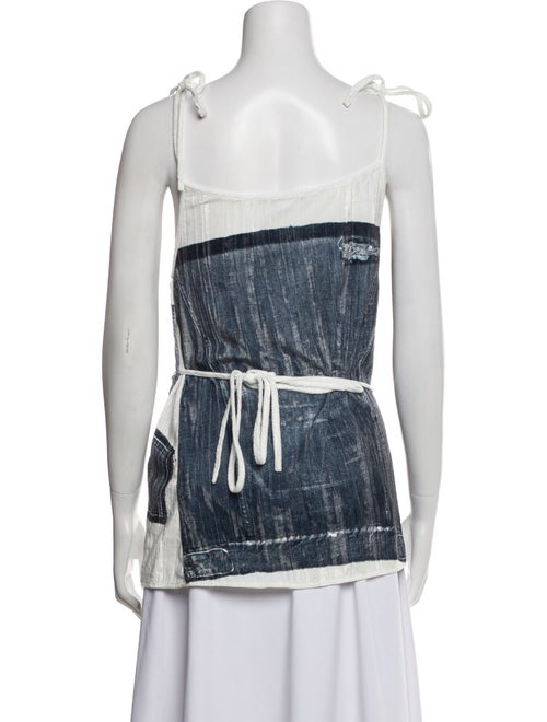 Acne Studios Printed Scoop Neck Top