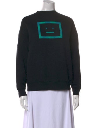 Acne Studios Graphic Print Crew Neck Sweatshirt