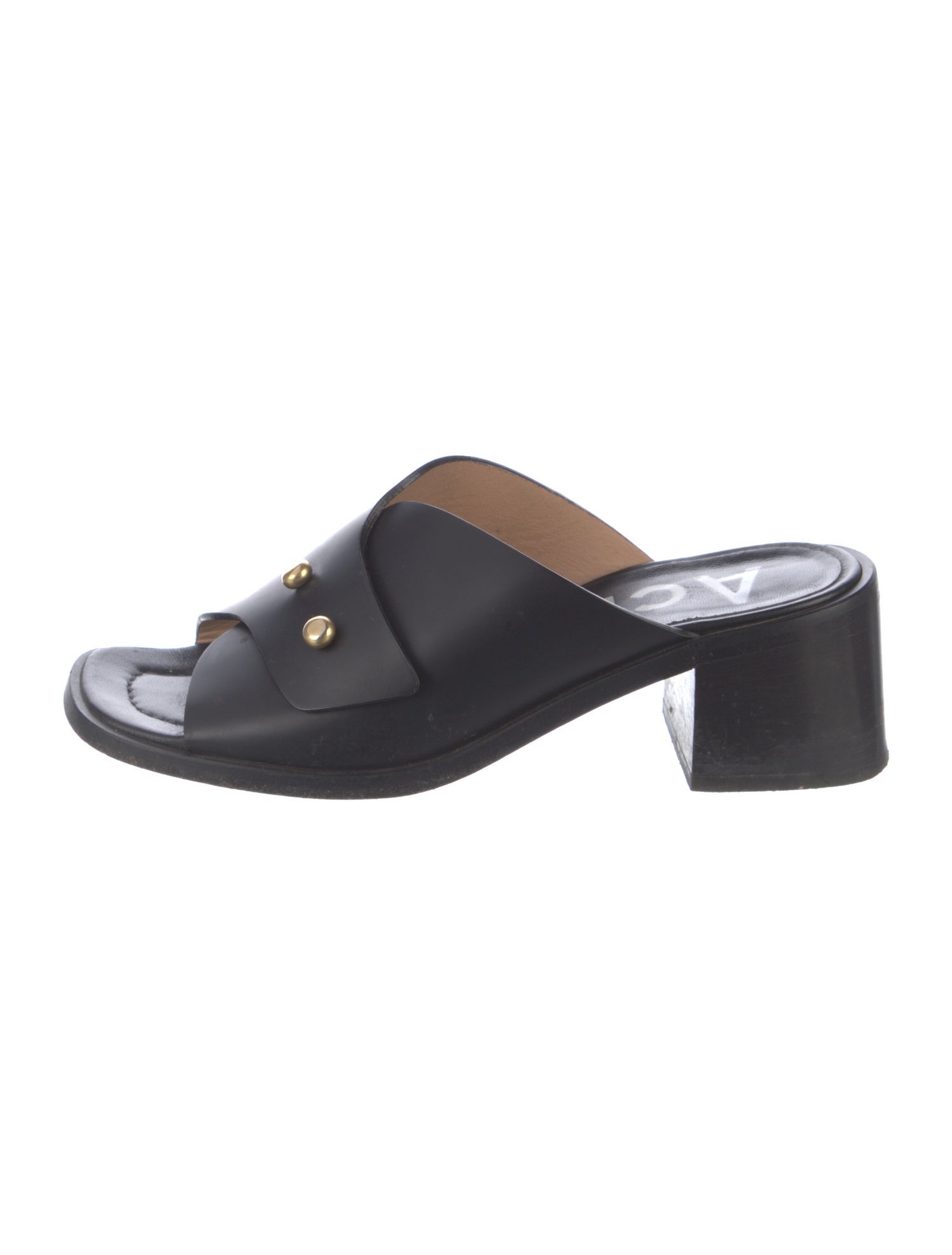 Acne Studios Leather Slides